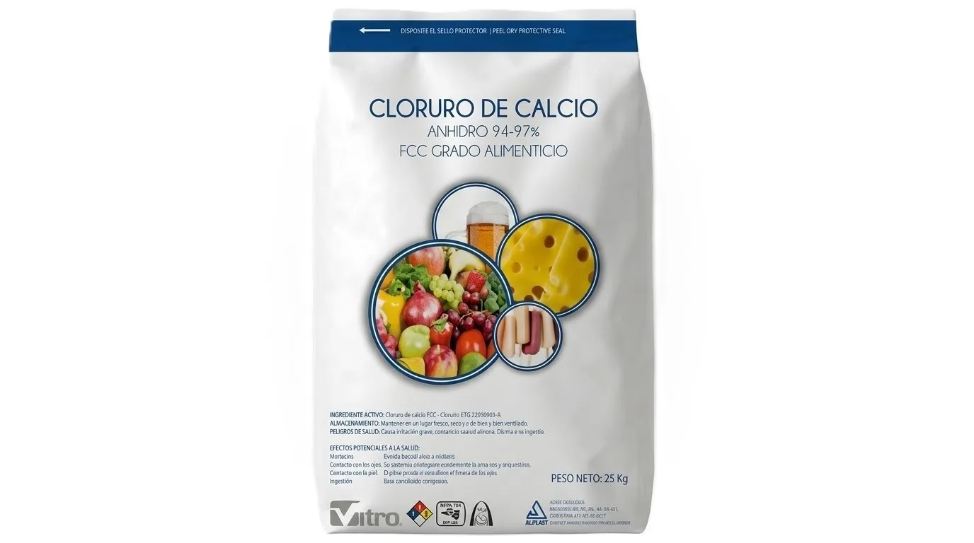 Cloruro de Calcio Grado Alimenticio